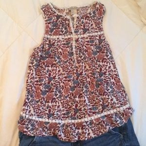 LUCKY Brand Floral Tank, perfect condition 🌸